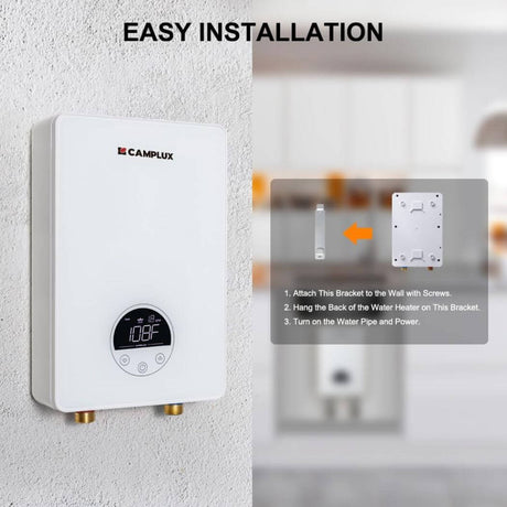 Camplux Electric Point of Use Tankless Water Heater, 6kW at 220~240V - Xtrusion Overland