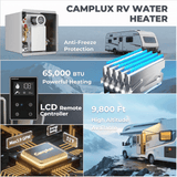 Camplux Elite 65,000 BTU RV Tankless Water Heater 2.64 GPM-Black - Xtrusion Overland