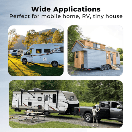 Camplux Elite 65,000 BTU RV Tankless Water Heater 2.64 GPM-Black - Xtrusion Overland