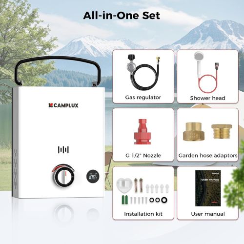 Camplux First F5 LPG Camping Water Heater - Xtrusion Overland