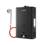 CAMPLUX Gas Water Heater 20 litres, Instant LPG Water Heater for Garden Shower, RV, Tiny House, ECO/Full Mode, BW Series BW528B [Energy Class A] - Xtrusion Overland