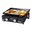 Camplux GP102B Portable 2 Burners Gas Plancha, Garden BBQ Griddle Grill 4.0kW, Outdoor Picnics, Suitable for Butane/Propane Gas - Xtrusion Overland