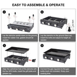 Camplux GP103B 3 Brenner Gasgrill Schwarz, 2220cm², ideal zum Kochen im Freien und Camping - Xtrusion Overland