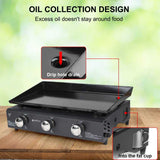 Camplux GP103B 3 Brenner Gasgrill Schwarz, 2220cm², ideal zum Kochen im Freien und Camping - Xtrusion Overland