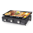 Camplux GP103B 3 Brenner Gasgrill Schwarz, 2220cm², ideal zum Kochen im Freien und Camping - Xtrusion Overland