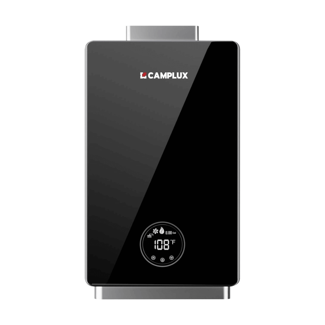 Camplux Instant Indoor Tankless Gas Water Heater 3.18 GPM | Black - Xtrusion Overland