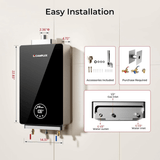 Camplux Instant Indoor Tankless Gas Water Heater 3.18 GPM | Black - Xtrusion Overland