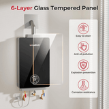 Camplux Instant Indoor Tankless Gas Water Heater 3.18 GPM | Black - Xtrusion Overland
