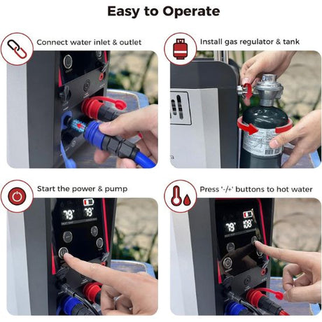 Camplux Nano 3 Ultra Portable Propane Hot Water System - Xtrusion Overland