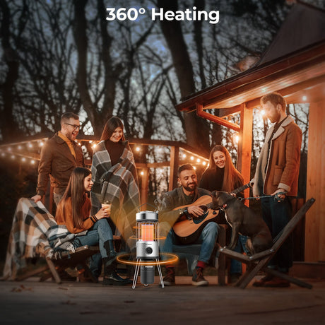 Camplux Nano Air 2, Portable Compact Design for Camping and Patio, Outdoor Propane Heater, Easy Setup - Xtrusion Overland