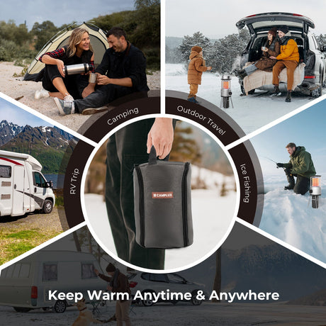 Camplux Nano Air 2, Portable Compact Design for Camping and Patio, Outdoor Propane Heater, Easy Setup - Xtrusion Overland