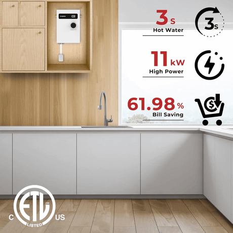 Camplux On Demand Electric Tankless Water Heater 11kW | White - Xtrusion Overland