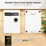 Camplux On Demand Electric Tankless Water Heater 11kW | White - Xtrusion Overland
