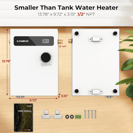 Camplux On Demand Electric Tankless Water Heater 11kW | White - Xtrusion Overland