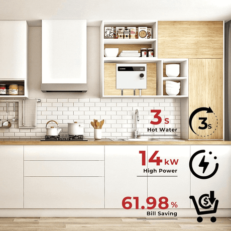 Camplux On Demand Electric Tankless Water Heater 14kW | White - Xtrusion Overland