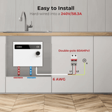 Camplux On Demand Electric Tankless Water Heater 14kW | White - Xtrusion Overland