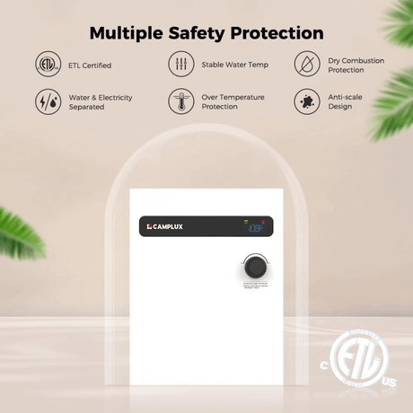 Camplux On Demand Electric Tankless Water Heater 18kW | White - Xtrusion Overland