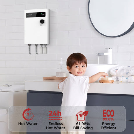 Camplux On Demand Electric Tankless Water Heater 18kW | White - Xtrusion Overland