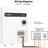 Camplux On Demand Electric Tankless Water Heater 18kW | White - Xtrusion Overland