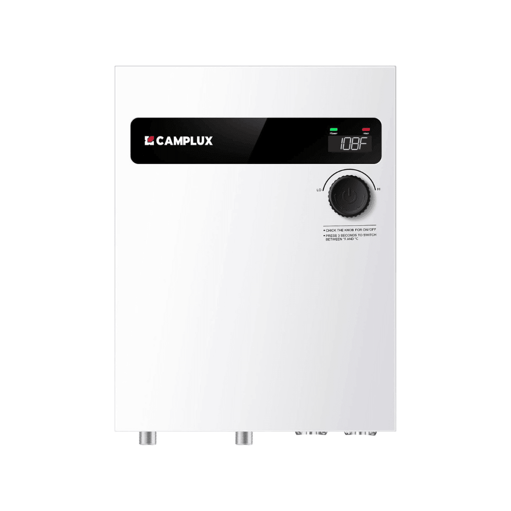 Camplux On Demand Electric Tankless Water Heater 24kW | White - Xtrusion Overland