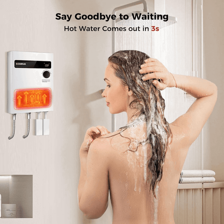 Camplux On Demand Electric Tankless Water Heater 24kW | White - Xtrusion Overland