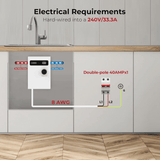 Camplux On Demand Electric Tankless Water Heater 8kW | White - Xtrusion Overland