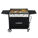Camplux Outdoor Gas Griddle Grill Combo 3 Burner ,Camping and Tailgating 33,000 BTU w/ 20 LB LP Connector - Xtrusion Overland