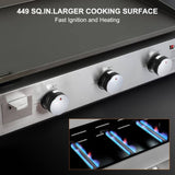 Camplux Outdoor Gas Griddle Grill Combo 3 Burner ,Camping and Tailgating 33,000 BTU w/ 20 LB LP Connector - Xtrusion Overland
