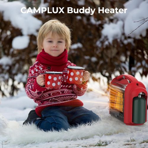 Camplux Portable Heater, Quick Heat 12000 BTU for Camping and Garage, Outdoor Propane Heater BH1501R - Xtrusion Overland