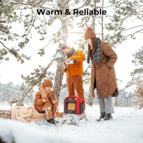 Camplux Portable Heater, Quick Heat 12000 BTU for Camping and Garage, Outdoor Propane Heater BH1501R - Xtrusion Overland