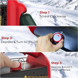 Camplux Portable Heater, Quick Heat 12000 BTU for Camping and Garage, Outdoor Propane Heater BH1501R - Xtrusion Overland