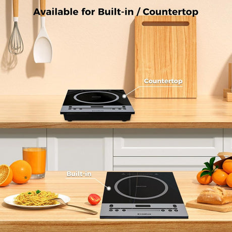 CAMPLUX Portable Induction Cooktop 1800W, 120V Single Burner Electric Cooktop - Xtrusion Overland