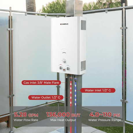 Camplux Pro Outdoor Propane Water Heater, Pool Heater - Xtrusion Overland