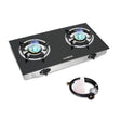 Camplux Propane Gas Cooktop Tempered Glass Double Burners Stove Auto Ignition LPG - Xtrusion Overland