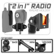 CB Radio/Microphone Holder | Slim Track Base | 6" DuraLock Arm - Xtrusion Overland
