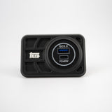 Center Console USB 12V Power Panel | Billet Aluminum | Replaces Ashtray | 1996 - 2002 4Runner - Xtrusion Overland