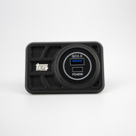 Center Console USB 12V Power Panel | Billet Aluminum | Replaces Ashtray | 1996 - 2002 4Runner - Xtrusion Overland