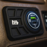 Center Console USB 12V Power Panel | Billet Aluminum | Replaces Ashtray | 1996 - 2002 4Runner - Xtrusion Overland