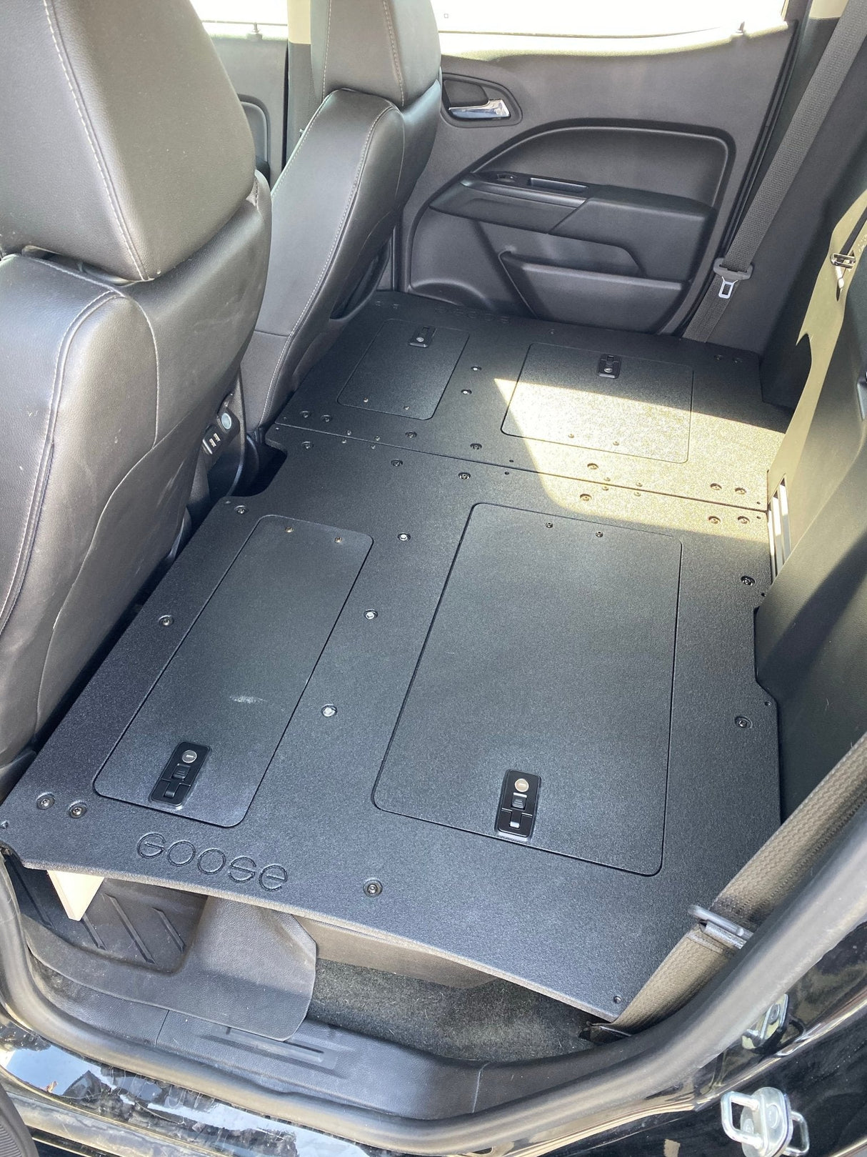 Chevy Colorado 2015 - 2022 2nd Gen. Crew Cab - Second Row Seat Delete Plate System - Xtrusion Overland