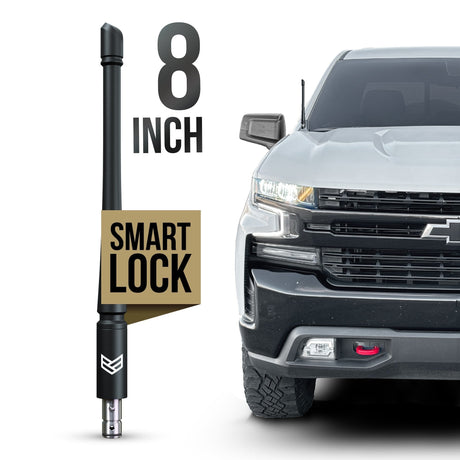 CHEVY & GMC RONIN SMARTLOCK™ SHORT FLEXIBLE ANTENNA 8 INCH (NEW!) - Xtrusion Overland