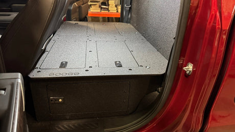 CHEVY - SILVERADO - 4TH GEN - GMC - SIERRA - 2019 - PRESENT - 5TH GEN - EXPLORE SERIES - CREW CAB - SEAT DELETE PLATE SYSTEM - SECOND ROW - 100% - Xtrusion Overland