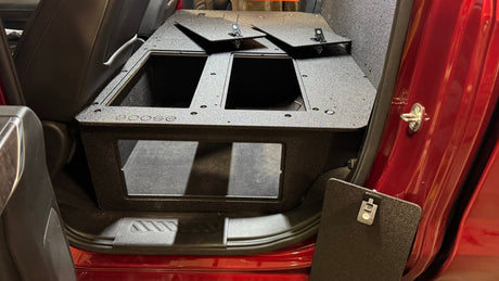 CHEVY - SILVERADO - 4TH GEN - GMC - SIERRA - 2019 - PRESENT - 5TH GEN - EXPLORE SERIES - CREW CAB - SEAT DELETE PLATE SYSTEM - SECOND ROW - 100% - Xtrusion Overland