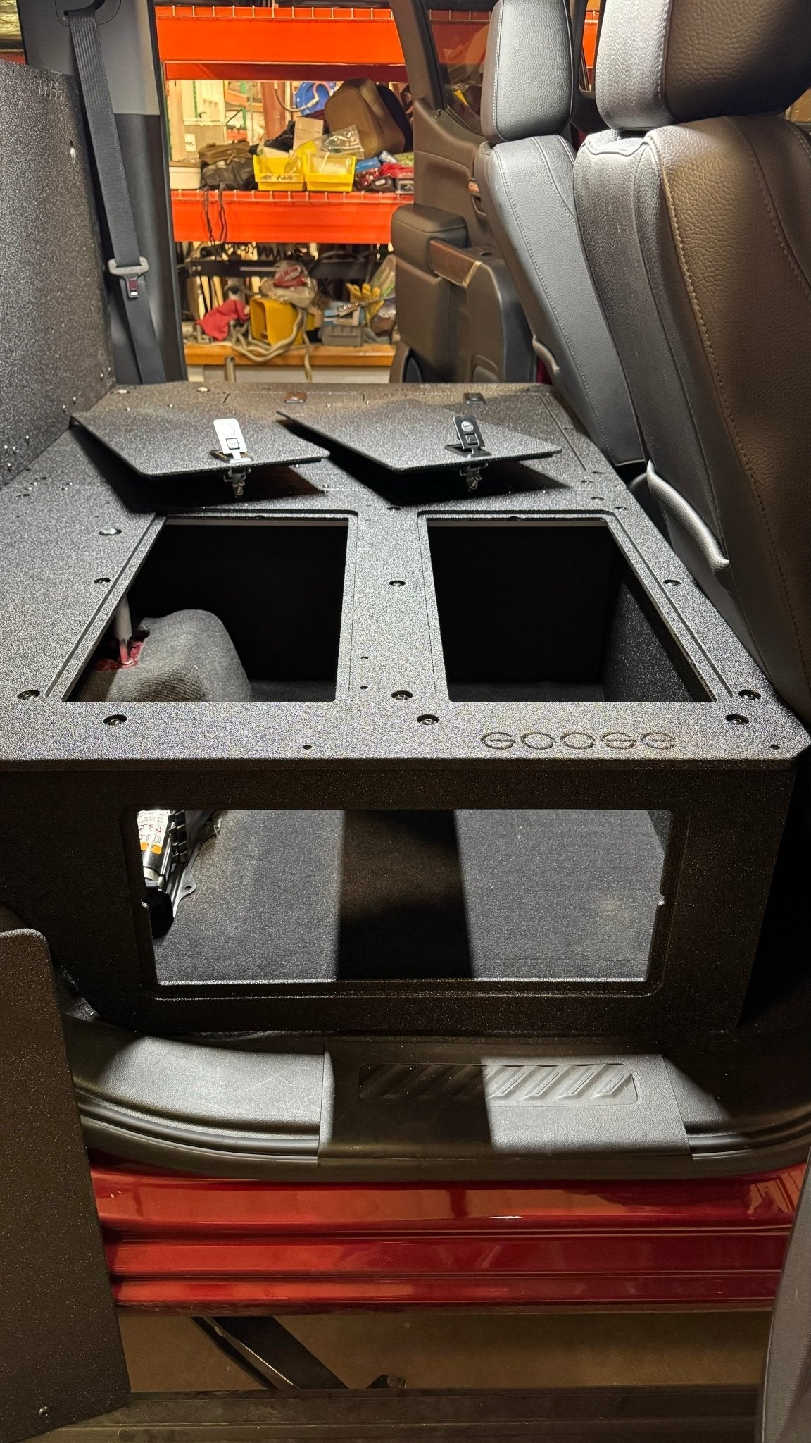 CHEVY - SILVERADO - 4TH GEN - GMC - SIERRA - 2019 - PRESENT - 5TH GEN - EXPLORE SERIES - CREW CAB - SEAT DELETE PLATE SYSTEM - SECOND ROW - 100% - Xtrusion Overland