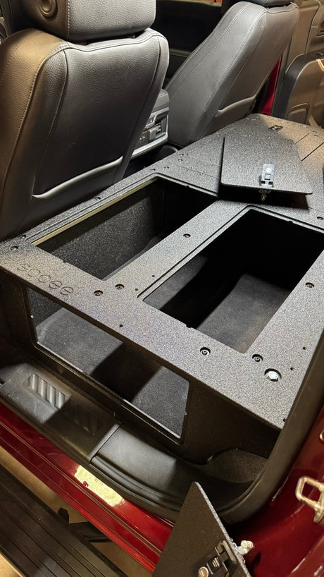CHEVY - SILVERADO - 4TH GEN - GMC - SIERRA - 2019 - PRESENT - 5TH GEN - EXPLORE SERIES - CREW CAB - SEAT DELETE PLATE SYSTEM - SECOND ROW - 100% - Xtrusion Overland