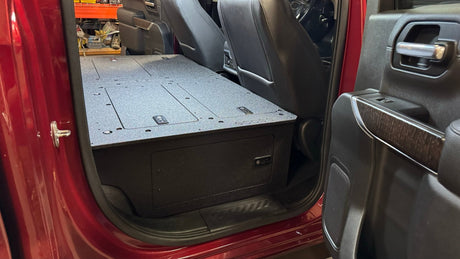 CHEVY - SILVERADO - 4TH GEN - GMC - SIERRA - 2019 - PRESENT - 5TH GEN - EXPLORE SERIES - CREW CAB - SEAT DELETE PLATE SYSTEM - SECOND ROW - 100% - Xtrusion Overland