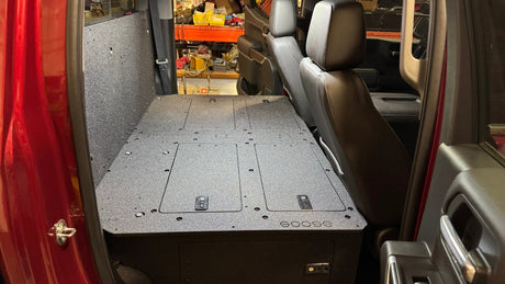 CHEVY - SILVERADO - 4TH GEN - GMC - SIERRA - 2019 - PRESENT - 5TH GEN - EXPLORE SERIES - CREW CAB - SEAT DELETE PLATE SYSTEM - SECOND ROW - 100% - Xtrusion Overland