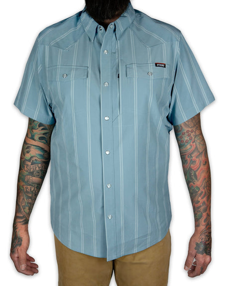 Daryll SS Shirt - Mid Blue - Xtrusion Overland