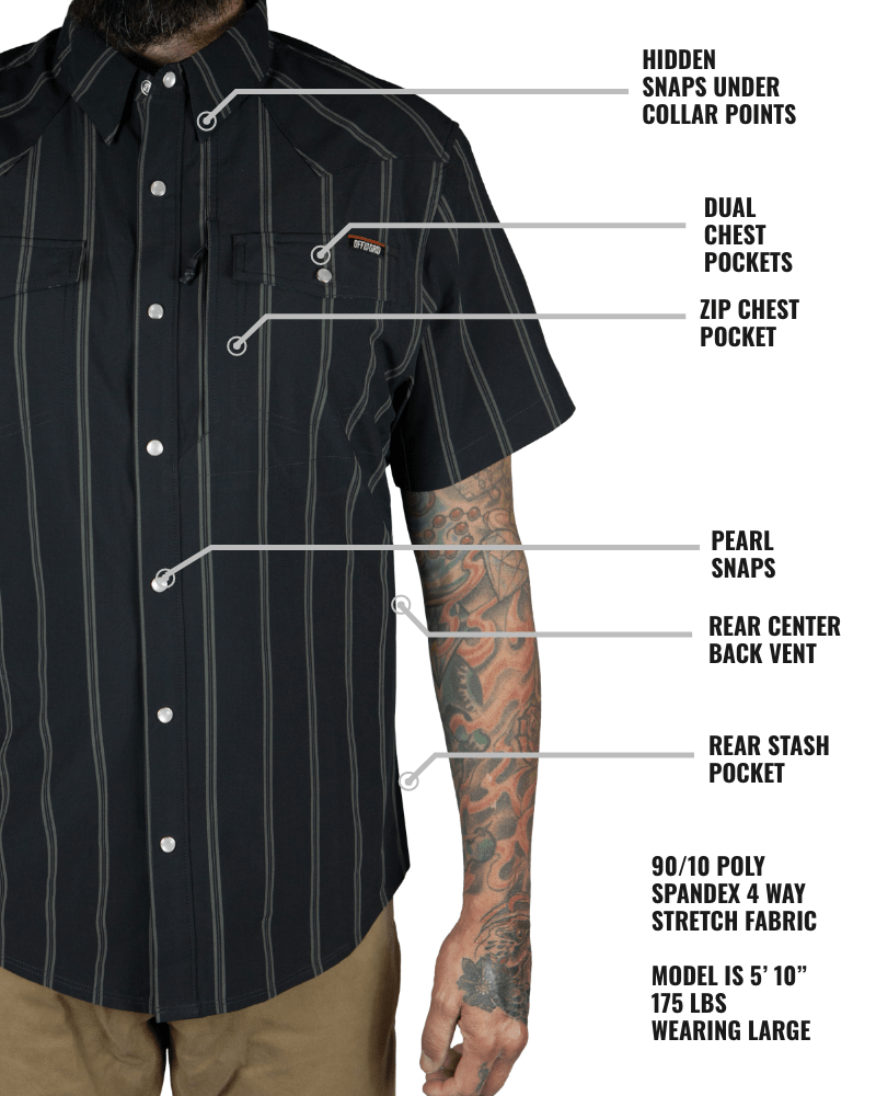 Daryll SS Shirt - Vintage Black - Xtrusion Overland