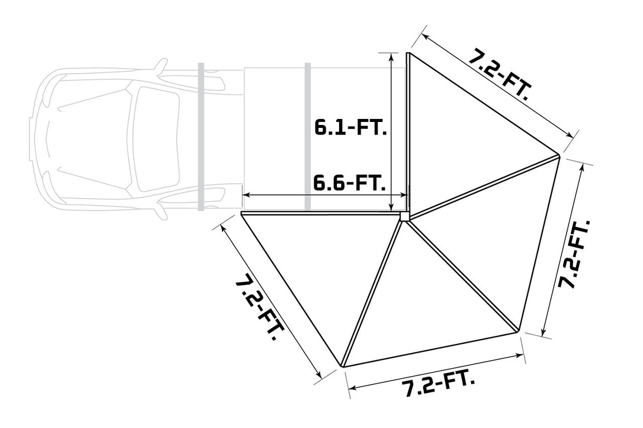 IRONMAN 4X4 DELTAWING XT-71 AWNING AND WALL KIT PACKAGE | 270 DEGREE AWNING | 2-PIECE WALL KIT