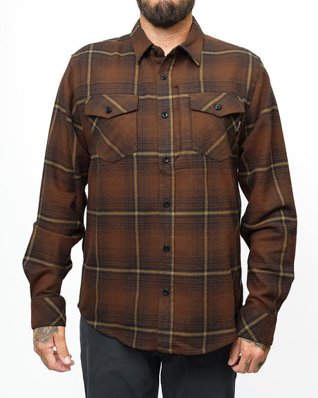 Destroyer Flannel - Burnt Brown - Xtrusion Overland